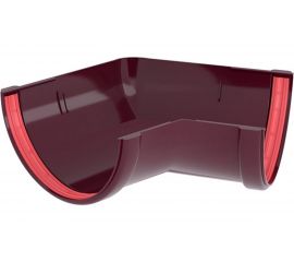 Угол желоба Grand Line 135 градусов, универсальный, ПВХ GL, бордо RAL 3005 269488 