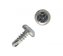 Саморезы ВИРТУОЗ 3,8х 11 полуцилиндрическая головка, сверло, цинк 100 шт 02648 