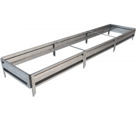 Готовая грядка Delta-Park GL 0.7х3 м, серебристая 30010_GL703Zn 