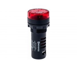 Звонок MEYERTEC с подсветкой, 80дБ, красный 24V AC/ DC MT22-SM24 арт. 00000079282 