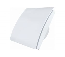 Вытяжной бесшумный вентилятор для ванной MMOTORS JSC ММР 100 пластик белый, тонкий 0702 