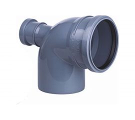 Отвод ООО МультиМирПласт 110/50/45 тыл серый ОТВ ВК 110/50/45 ТЛ 