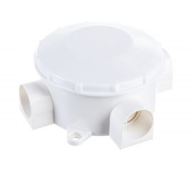 Распаячная коробка ЭРА KOR70353w открытой установки, трехрожковая, белая IP42 Б0052726 