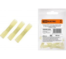 Гильза TDM ГСИ-Т 6,0 под опрессовку, в термоусаживаемой манжете, 100 штук SQ0589-0204 