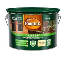 Декоративная пропитка для защиты древесины PINOTEX CLASSIC NW (база под колеровку; 9 л) 5270884 