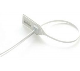 Номерная пластиковая пломба Пломба.Ру D5 L280 Цвет белый 100 шт. в упаковке КПП-3-0404 