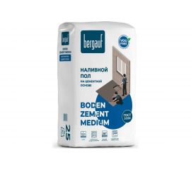 Наливной пол Bergauf Boden Zement Medium на цементной основе, 25 кг 1116 