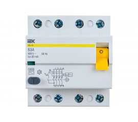 УЗО IEK MDV10-4-063-030 ВД1-63 