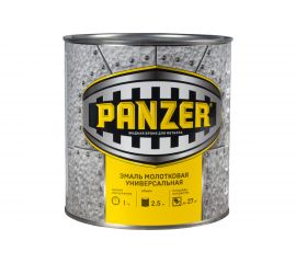 Универсальная молотковая эмаль PANZER коричневая, 2.5 л 219790 