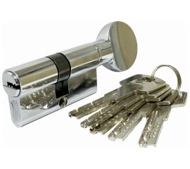 Цилиндровый механизм Вантаж 5 ключей, хром ZС90,50Cx40 СР 