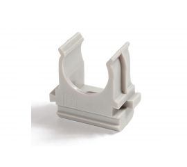 Крепёж-клипса для труб Промрукав д25, безгалогенная HF, атмосферостойкая, серая, 100 шт. PR13.0346 