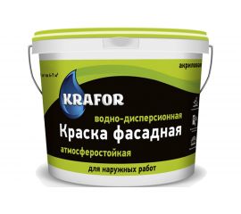 Фасадная краска Krafor в/д 3 кг 30513 