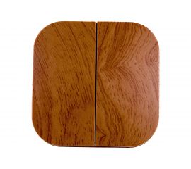 Выключатель IEK ВС20-1-0-ХД 2-клавишный открытой установки 10А GLORY дуб EVH20-K24-10 