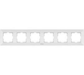 Рамка Panasonic Arkedia 54761 6м горизонтальная белая WMTF0806-2WH 