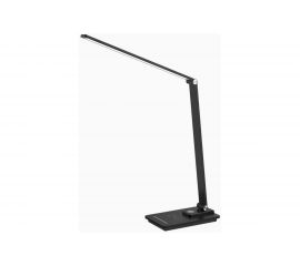 Настольный светодиодный сетевой светильник ФОТОН TL-7DRCH-B (7 W) черный (USB, Qi зарядка) 24652 