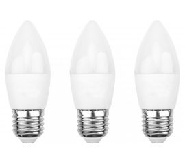 Светодиодная лампа REXANT 3 шт Свеча CN 11.5 Вт E27 2700 K теплый свет 604-029-3 