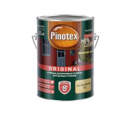 Декоративная пропитка PINOTEX ORIGINAL (кроющая с добавлением воска; база под колеровку BW; 2.7 л) 5279189 
