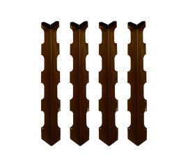 Колышки для деревянных грядок Delta-Park CB60-4 коричневые, 4 шт. 3003021 