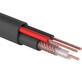 Кабель PROconnect КВК-П-2 +2x0,50 кв.мм Cu/Cu черный бухта 200 м 01-4214 