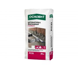 Фасадная штукатурка Основит СТАРТВЭЛЛ PC21 цементно-известковая, 25 кг 75554 