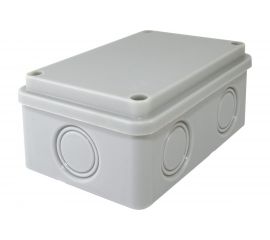 Распаечная коробка TDM ОП 120x80x50мм, крышка, IP55, 6 входов, без гермовводов, индивидуальный штрихкод SQ1401-0825 