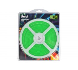Гибкая светодиодная лента Uniel NEON ULS-N01-2835-120LED/m-6mm-IP67-DC12V-9W/m-5M-GREEN UL-00009086 