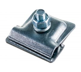 Держатель круглого проводника EZETEK 6-10мм для фальца 0.7-3мм, оцинковка 91092 