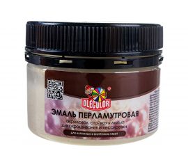 Акриловая эмаль OLECOLOR перламутровая, универсальная, золотой жемчуг, 0.1 кг 4300006662 