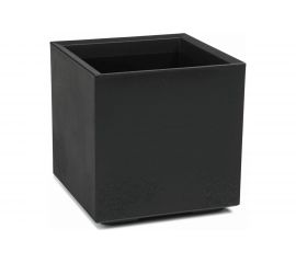 Квадратное кашпо на колесиках LAMELA Sp.z o. KARO ECO recycled 935 40х40х39.4 см, 36 л, черное 064855 