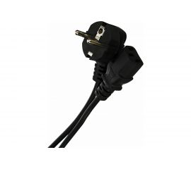 Компьютерный кабель AOpen/Qust розетка 220V угловая Евровилка VDE 3G*0,5mm2 3,0m Aopen ACE021-3M 