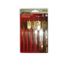 Набор сверл перьевых по дереву (6 шт;12-16-18-20-22-25 мм; 1/4) SKRAB 30515 
