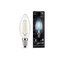 Лампа Gauss LED Filament Свеча E14 7W 580lm 4100К 103801207 