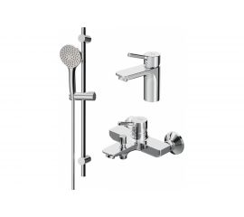 Набор 3 в 1: смеситель для умывальника, смеситель для ванны, душа, душевой комплект AM.PM F40985B00 