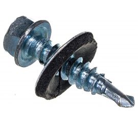 Кровельный саморез Стройбат оцинкованный с буром 5.5x25 мм 300 шт. 021750 