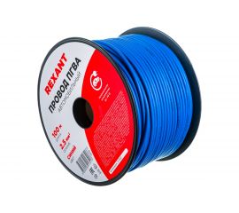 Провод ПГВА REXANT 1х2.50 кв.мм, синий, бухта 100 м 01-6545 