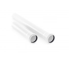 Труба RTP ПП, Д 32 мм, толщина стенки 1,8 мм, белый, L 1000 мм 27517 