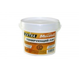 Тонирующий лак Movatex EXTRA бесцветный, для наружных и внутренних работ, 1 кг Н00052 