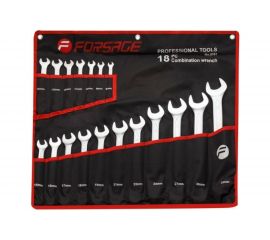 Набор комбинированных ключей Forsage 18 пр, на полотне F-5181 