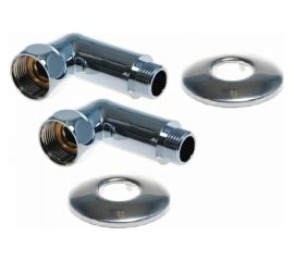 Уголок для полотенцесушителя SG г/ш 3/4""х3/4"", хром, 2 шт 741SCH0505 