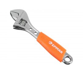 Разводной ключ с обрезиненной ручкой ЕРМАК 150мм 655-007 