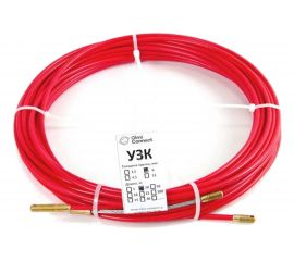 Протяжка для кабеля мини OlmiOn УЗК d=3,5 мм L=8 м в бухте, красный СП-Б-3,5/8 