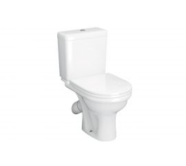 Унитаз-компакт Santeri Визит, косой выпуск, 1-режим, сиденье полипропиленовое, Воротынск 439514 