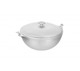 Литой алюминиевый казан с крышкой BOYSCOUT 6 л, азиатская чаша 61360 