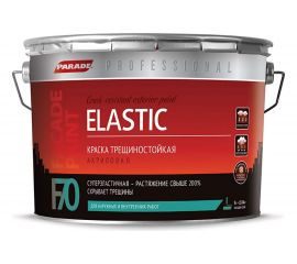 Краска фасадная PARADE трещиностойкая F70 база А шелковистая-матовая 9 л Россия 90005247875 