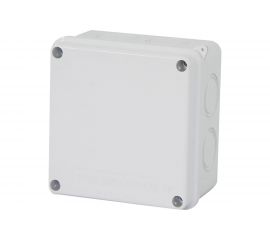 Разветвительная коробка STEKKER EBX31-02-65, 7 выбивных отверстий, IP65, светло-серая 39558 