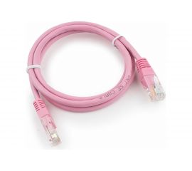 Патч-корд Cablexpert UTP PP12-1M/RO кат.5e, 1м, литой, многожильный розовый PP12-1M/RO 