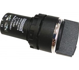 Моноблочный переключатель Emas 22мм, IP40, 1НО+1НЗ с фиксацией, 240В, 0,3А. MB102S20 