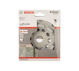 Алмазная чашка двухрядная по бетону (125х22.2 мм) Bosch 2608201228 