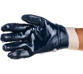 Перчатки "МАСТЕР" рабочие с манжетой с нитриловым покрытием (р. L 9) Зубр 11272-L 