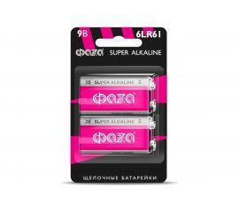 Алкалиновая батарейка ФАZА 6LR61 Super Alkaline BL-2 5030572 